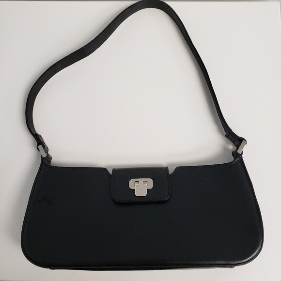 Ann Taylor Loft Y2K Black Shoulder Handbag - Picture 1 of 6